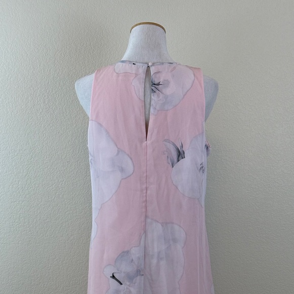 Calvin Klein Floral Pink Sleeveless Dress Size 10 - Picture 5 of 10